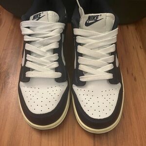 Used Nike women’s Dunk Low Vintage Navy size 6.5
